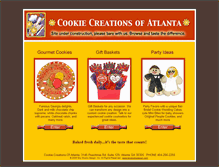 Tablet Screenshot of cookiecreationsofatlanta.com